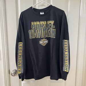 Harley Davidson Tombstone Arizona Long Sleeve T Shirt Top Double Sided Mens XL